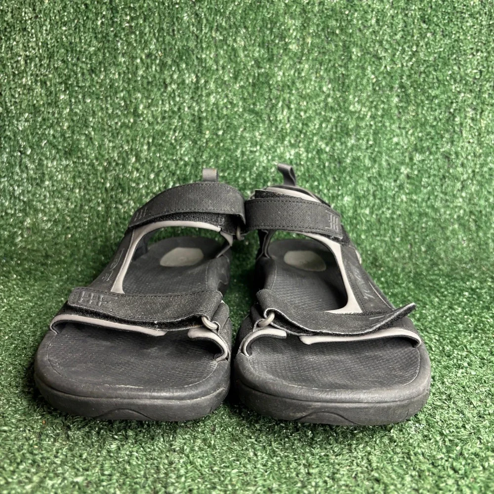 Teva‎ Minam Adjustable Strap Sport Hiking Outdoor Sandal Black Grey Mens Size 10